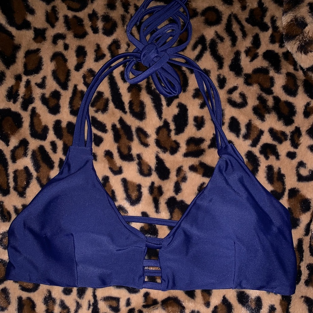 Navy bikini top